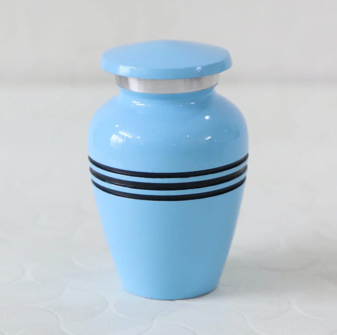 Light Blue Urn Vessel — Handcrafted Export Product by NXTGENEXPORTS, Moradabad